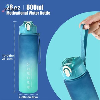 YOWEI 800ml / 28oz Bình Nước Thể Thao Dung Tích Lớn Chống Rò Rỉ Nhiều Màu Sắc Cho Du Lịch và Tập Gym