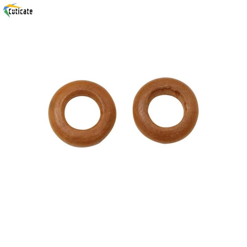 100 Chiếc 13mm Mini Mịn Chưa Hoàn Thành Gỗ Tự Nhiên Vòng Gỗ Cho Thủ Công DIY