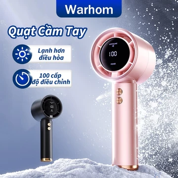 Warhom Quạt Mini Cầm Tay 5000mah, gió mạnh, di động, Quạt Cầm Tay Mini Sạc Điện, Quạt Tích Điện Mini
