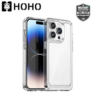 Ốp lưng trong suốt cho iPhone 11 12 13 14 15 16 Pro Max 7 8 Plus SE X XR XS 16E, chống sốc, bằng acrylic