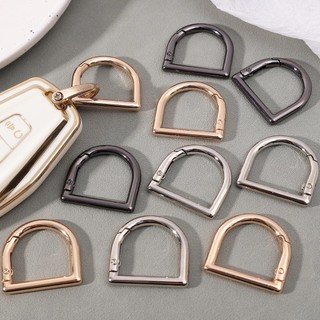 2 / 3 / 6 Khóa lò xo hình chữ D hợp kim kẽm cho túi xách | Móc khóa túi bền 3 màu, buộc chặt an toàn cho móc khóa / đồ thủ công DIY | Phụ kiện phần cứng tối giản