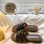 phong cách Hàn Quốc Dép sandal nữ đan quai ngang êm chân thoải mái đi biển mẫu hot