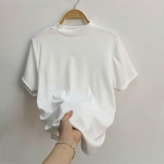 Áo thun bigsize nữ tay ngắn chiết eo dáng ôm chất gân tăm co giãn thoải mái thoáng khí 58-95kg  G202
