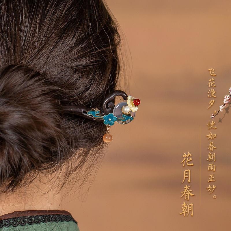 ✨Kẹp Tóc Đen Gỗ Cổ Điển - Phong Cách Hanfu Sành Điệu 25.6.10