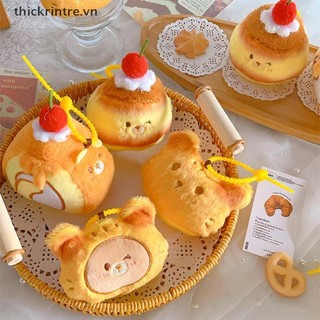 THI Nướng Bánh Sang Trọng Móc Khóa Hoạt Hình Pudding Mềm Búp Bê Nhồi Bông Mặt Dây Chuyền Chìa Khóa Xe Ba Lô Túi Trang Trí Trẻ Em Quà Tặng VN