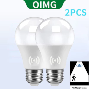 OIMG 2 Chiếc E27 LED Radar Cảm Biến Chuyển Động Bóng Đèn 220V Ánh Sáng Trắng 6000K Phát Hiện Hồng Ngoại Ánh Sáng Thông Minh Làm Việc Ban Đêm 15W 12W Radar Bóng Đèn Cảm Ứng