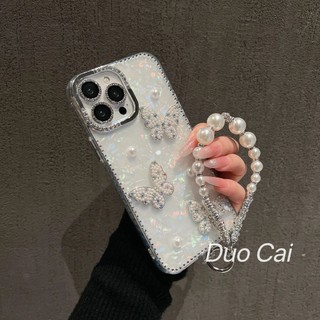 Sang Trọng Họa Tiết Vỏ Bướm Ngôi Sao Flash Khung Kim Cương Ốp lưng Di Động Cho iPhone16 15 14 13 12 11 Pro Max Chống Sốc Bảo Vệ Camera Ốp Lưng Mềm Chống Rơi