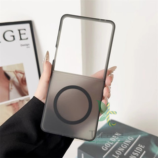 Ốp điện thoại từ tính mờ sương Ice Mist cho Samsung Galaxy Z Flip 7 Flip 6 5 4 3 Z Fold 7 Z Fold 6 5 4 3 Ốp cứng siêu mỏng