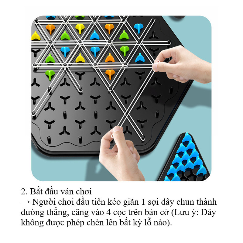 Bộ cờ xếp hình tam giác, cờ liên xích, Cờ chuỗi tam giác cờ xích, Đồ chơi xếp hình logic cho trẻ em