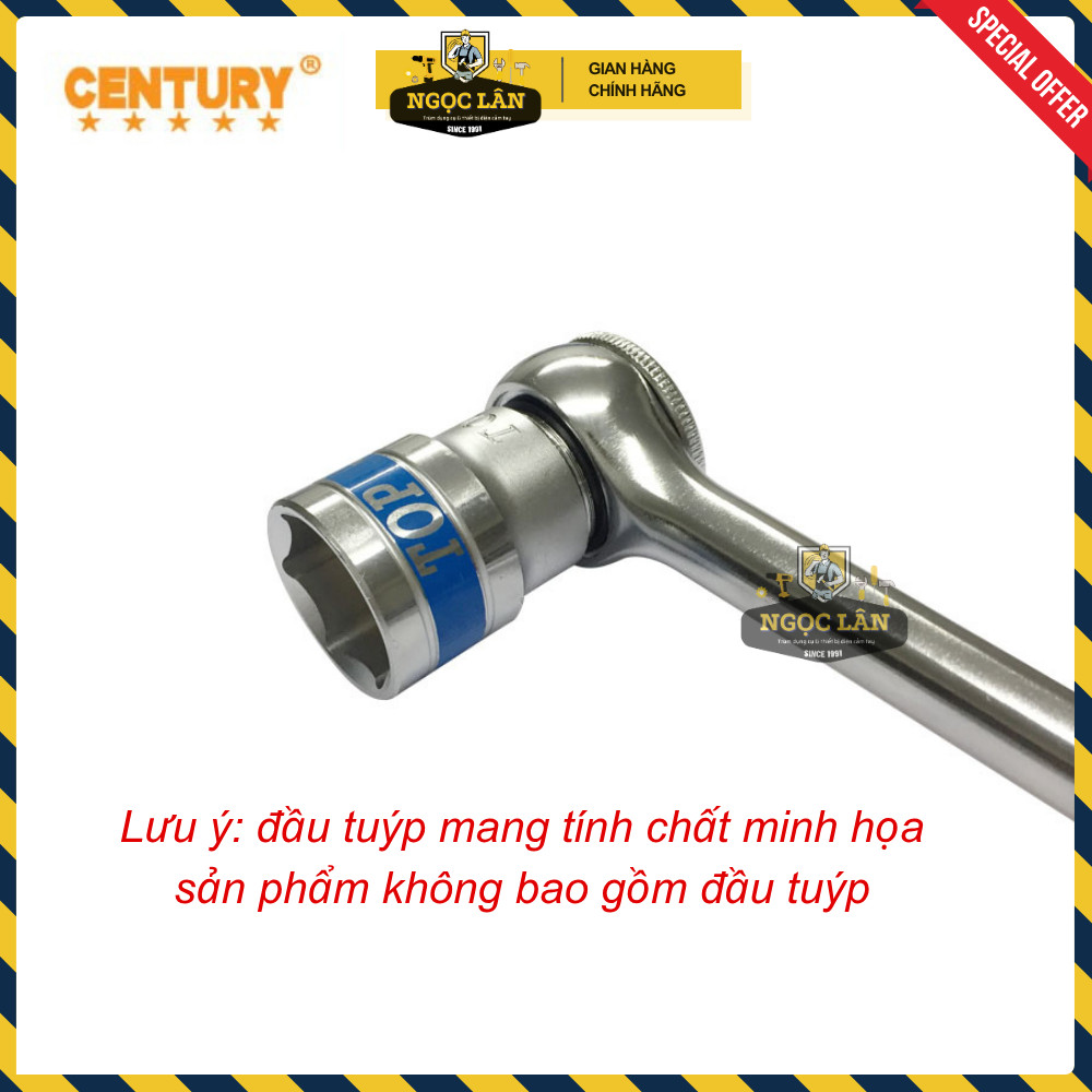 [Chính hãng] Cần siết tự động Century 1/4" 3/8" 1/2" đầu tròn có đảo chiều