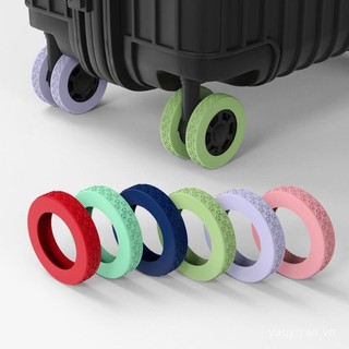 「360 °   Bánh xe im lặng" Vỏ hành lý silicone mở rộng｜Chống sốc & chống trượt + thiết kế chống rơi｜Bánh xe thay thế cho vali｜Phù hợp phổ quát ​