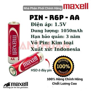 [ Chính Hãng] Pin AA Maxell R6P pin tiểu carbon siêu bền, thường dùng cho micro karaoke