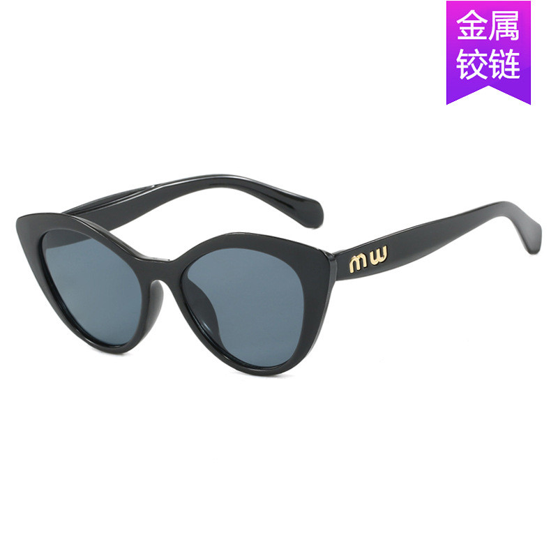 Xu hướng thời trang Kính râm mắt mèo Retro Chống tia cực tím Kính râm Unisex Tấm che nắng Kính râm cao cấp UV400