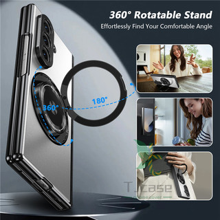 Giá đỡ xoay 360 Vỏ bọc từ tính trên xe Samsung Galaxy Z Fold 7 6 5 4 3 SE AG Vỏ bản lề vòng mờ