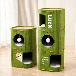 Khung Leo Mèo Cây Mèo Với Mèo Scratcher Tất Cả Trong Một Nhiều Lớp Có Thể Gập Lại Kèm Theo Tháp Mèo Cho Nhiều Mèo