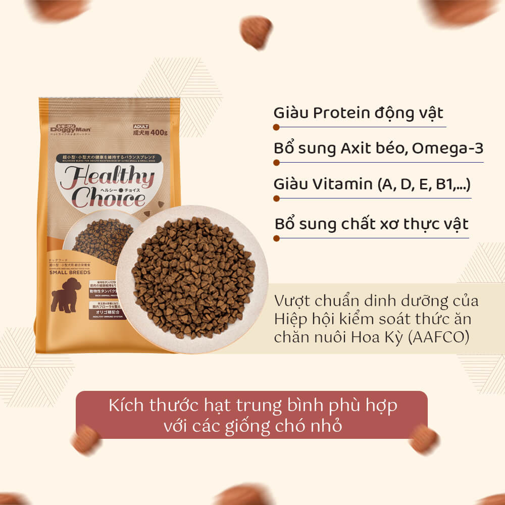 Hạt healthy choice cho chó trưởng thành giống nhỏ 1.5kg