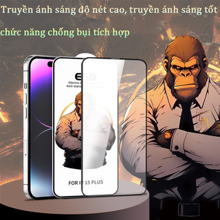 Kính cường lực iPhone HD, chống nhìn trộm, chống trầy, chống tĩnh điện, cho iPhone 11 12 13 14 15 16 17 Pro Max 17 Air