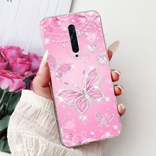 Ốp Lưng Mới Cho OPPO Reno 2 CPH1907 / Reno 2F CPH1989 / Reno 2Z CPH1945 Vỏ Hoa Thời Trang Silicon Mềm Trong Suốt