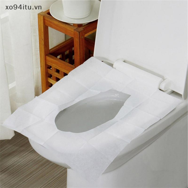 XOITU 10 Chiếc Giấy Vệ Sinh Di Động, Vỏ Ghế Vệ Sinh Dùng Một Lần, Vỏ Vệ Sinh Cho Nhà Vệ Sinh Du Lịch, Nhà Vệ Sinh Cắm Trại, Chậu Di Động VN