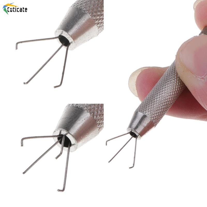Cutate 4 - Prong Bead Ball Diamond Grabber Holder Body Piercing Tools for Easy Pickup