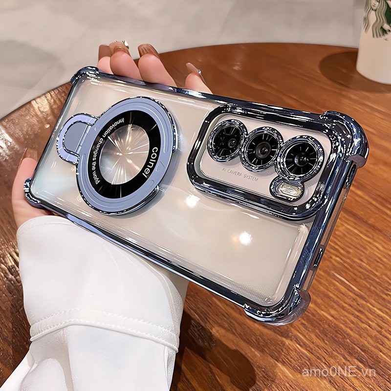 Ốp lưng cho Realme 5 5i 6 6i 7 8 9 10 Pro Plus 7i 9i C3 C17, giá đỡ nhẫn, mạ điện, ốp điện thoại từ tính, bảo vệ camera, chân đế, chống sốc, vỏ silicone mềm