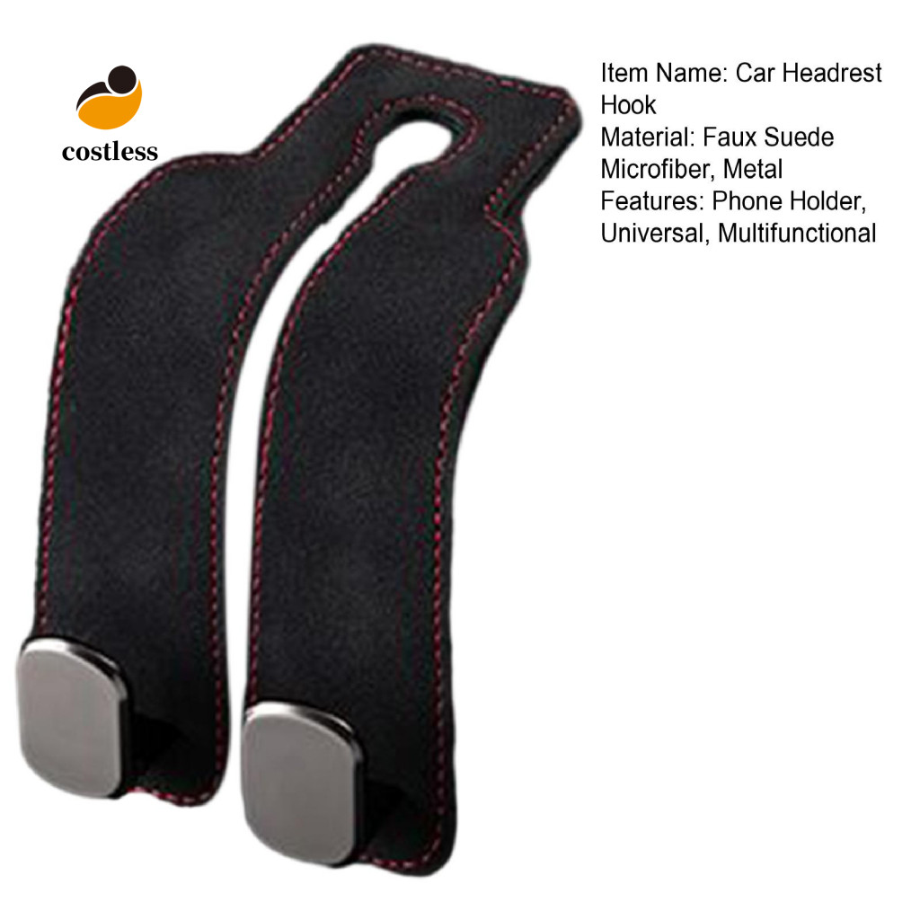 Móc treo ghế ô tô không tốn kém Móc tựa đầu ô tô Đa năng Ghế ngồi ô tô Móc tựa đầu Giá đỡ điện thoại Giá đỡ điện thoại Giá đỡ giả da hạng nặng cho phụ kiện ô tô Suv cho Đông Nam