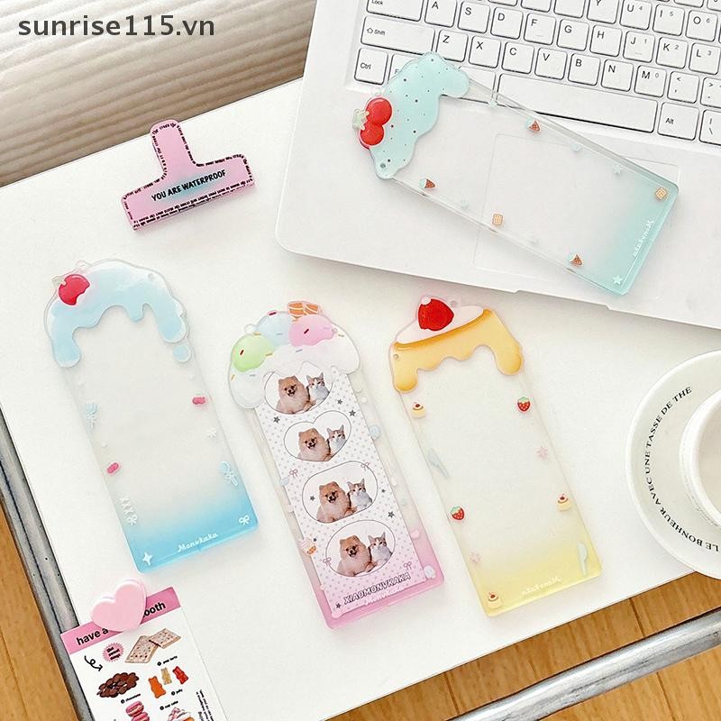 SRVN Acrylic Kem Photocard Giá Đỡ Hoạt Hình Photo Booth Album Cho 2x6 Inch Dải Ảnh Album Cưới Bookmark Tay.