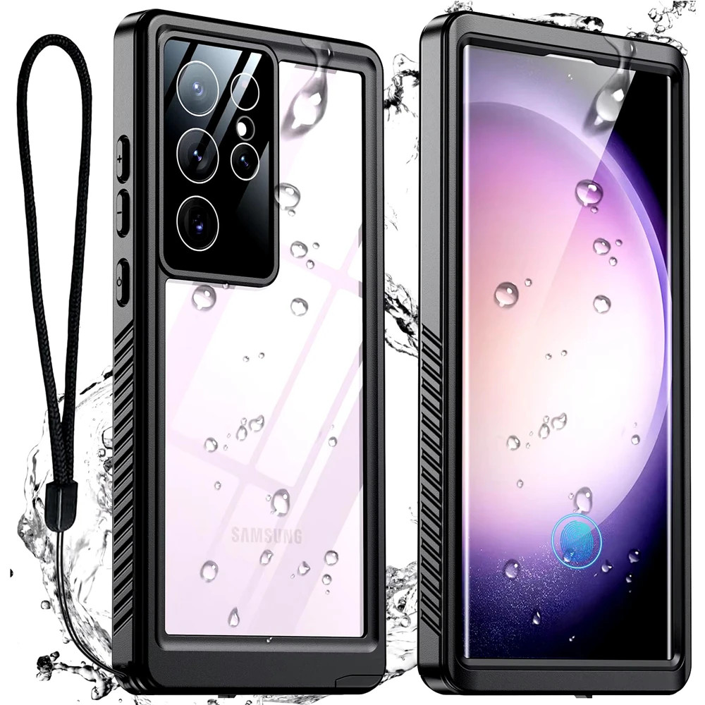 Ốp lưng chống nước IP68 Shellbox cho Samsung Galaxy S25 Ultra S26 S24 S23 S22 plus S20 S21 FE A16 Vỏ bảo vệ lặn thể thao ngoài trời S25 edge