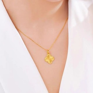 Thời Trang Cỏ Ba Lá May Mắn Mặt Dây Chuyền Vòng Cổ Retro Vàng Xương Đòn Dây Xích Không Phai Màu Bông Tai Phụ Kiện Quà Tặng Cho Nữ Cô Gái