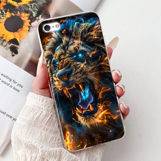 Dành Cho iPhone 5 5s SE (2016) 4 4s Mới Thoáng Mát Tranh Rồng Silicon Mềm TPU Vỏ Điện Thoại