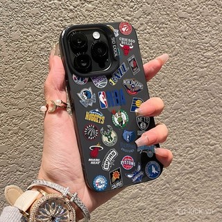 Ốp điện thoại chống rơi mẫu mới sành điệu thời trang NBA dùng cho iphone14 Pro 16plus 15Pro 15plus 14Pro 12Pro Max 12Pro 11Pro xs xr 8plus