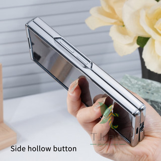 Vỏ keo nhỏ giọt mạ điện ngọc trai Samsung Galaxy Z Fold 7 Z Fold 6 / 5 / 4 / 3 Vỏ hoa hướng dương / nơ 3D Hàn Quốc