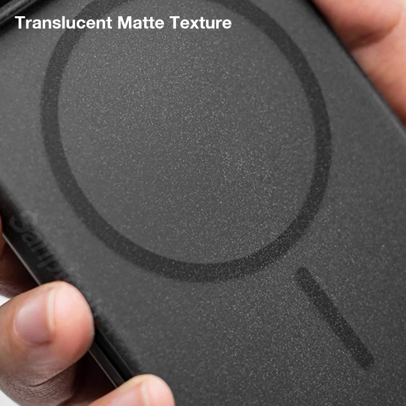 Ốp điện thoại họa tiết mờ bằng đá sa thạch Sanptoch cho iPhone 16 / 15 / 14 / 13 / 12 Pro Max Tương thích với Vỏ bảo vệ PC mờ từ tính Vỏ bảo vệ PC siêu mỏng