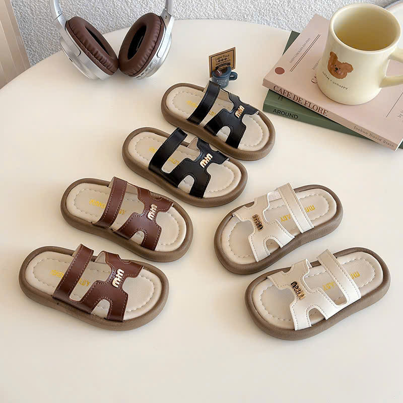 sandal bé gái dép lê cho bé trai da PU bóng mềm êm chân chống trượt QCCC full box cho bé từ 1 tuổi MG Baby V7755