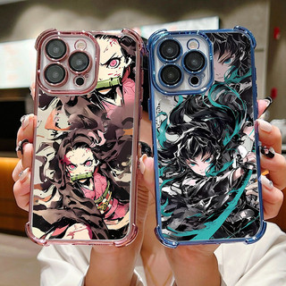Anime Demon Slayer Tokitou Muichirou Nezuko Ốp Lưng Điện Thoại Xiaomi MI 14T Pro 15 Ultra 13 14 Pro POCO X7 X3 F5 M3 M4 Pro X5 F4 Vỏ Giáp Chống Sốc Trong Suốt Mạ Silicon Mềm