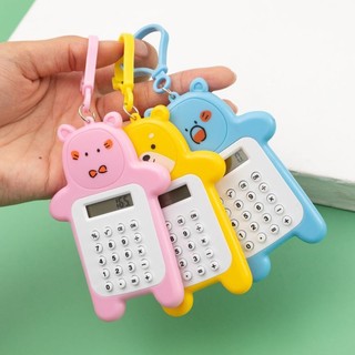 Móc khóa máy tính mini cầm tay hình động vật cute Móc khóa máy tính hoạt hình sáng tạo cho học sinh