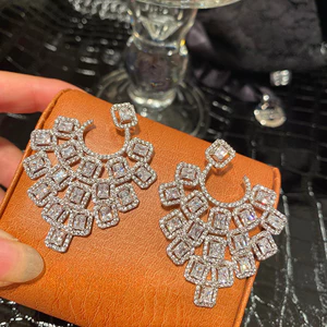 T Tính Khí Đẹp Zircon Thời Trang Sang Trọng Tính Khí Bông Tai Tinh Tế