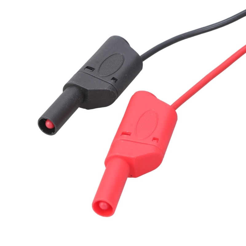 BNC Male to Double 4mm Banana Plugs Stackable Test Leads Probes for Oscilloscope
