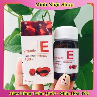 [LỌ THỦY TINH] Vitamin E Đỏ Nga Hàm Lượng 400mg LIFEVIT Giúp Làm Đẹp Da Của NGA