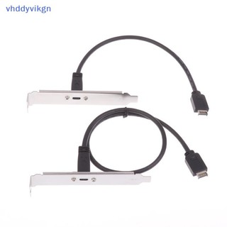 VHDD 1 Cái Type-E Sang USB-C Type C Nữ Kết Nối Dây Cáp Nối Dài Có Bảng Điều Khiển Gắn Vít 30 / 50cm USB 3.2 Bảng Điều Khiển Trước Đầu VN