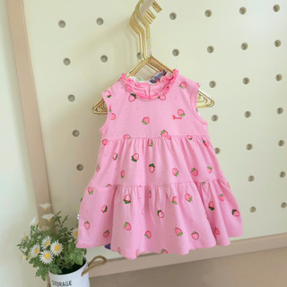 Váy xòe 2 tầng Bunnybaby xin xắn chất thun cotton mềm cho bé 1-5 tuổi
