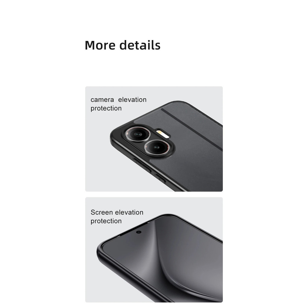 Dành Cho Xiaomi Redmi Turbo 4 Pro Hybrid Trong Suốt Chống Va Đập TPU & PC Matte Túi Khí Chống Sốc Ốp Lưng