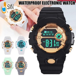 Đồng hồ Unisex kỹ thuật số chống nước Đồng hồ LED Lịch Phụ kiện để sắp xếp thời gian và lịch trình