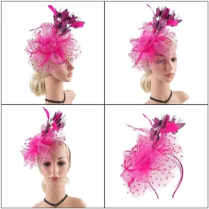 Mya Thời Trang Fascininator Đám Cưới Mũ Đính Hạt Thiết Kế Bướm Ngọc Trai Giả Chi Tiết Kẹp Tóc Cho Cô Dâu Tạo Kiểu