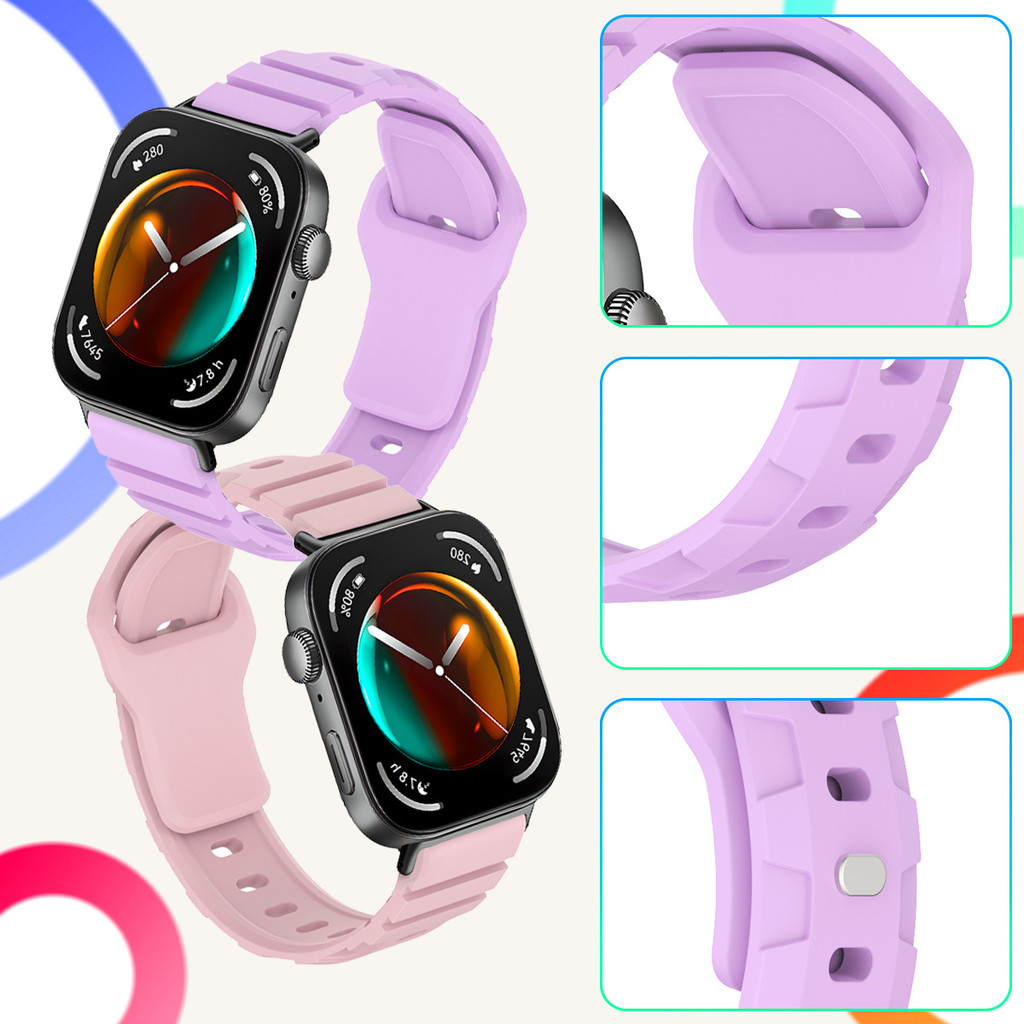 Dây đeo silicon thể thao cho Huawei Watch Fit 5 / Fit 5 Pro / Fit 4 / Fit 4 Pro / Fit 3 phụ kiện dây đeo đồng hồ correa