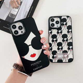 Ốp lưng gương cho iPhone 16 15 14 13 12 11ProMax X XR XS, kính Alice, cô gái hoạt hình, chống sốc