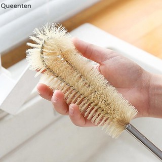 Queenten Tay Cầm Bằng Gỗ Chai Cốc Bàn Chải Chai Thủy Tinh Bàn Chải Làm Sạch Phụ Kiện Nhà Bếp QT
