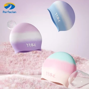 Mũ bơi nữ Perfeclan nhẹ thoải mái giữ tóc - mũ tắm chống nước khô cho lướt sóng và thể thao dưới nước