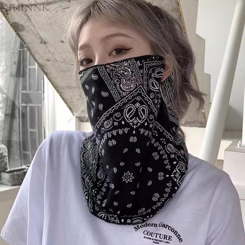 KIKIN Unisex Khăn Che Mặt Chống Nắng Dành Cho Nữ - Bảo Vệ Cổ cho Hoạt Động Ngoài Trời Mùa Hè