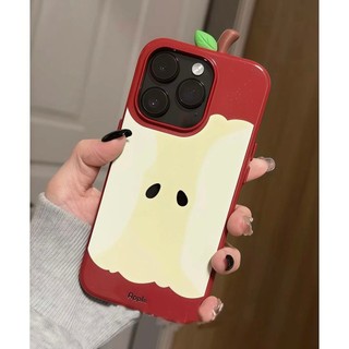 Ốp điện thoại di động lõi trái cây ba chiều dễ thương cho iPhone16 15 14 13 12 11 Pro Max bảo vệ camera chống sốc chống rơi mặt sau mềm